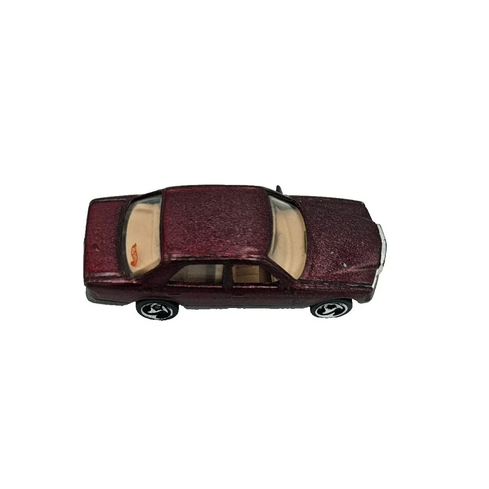 Hot Wheels Mercedes‎ 380SEL Burgundy Metallic Vintage Diecast Sedan 1991